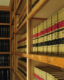 Photo of law books in library